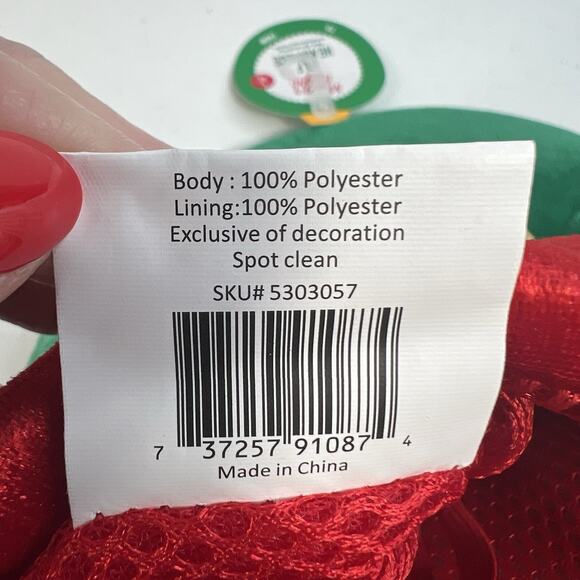 Merry & Bright Sz L / XL Elf Hat Holiday Christmas Pet Dog Cat Bell Costume - Picture 8 of 8